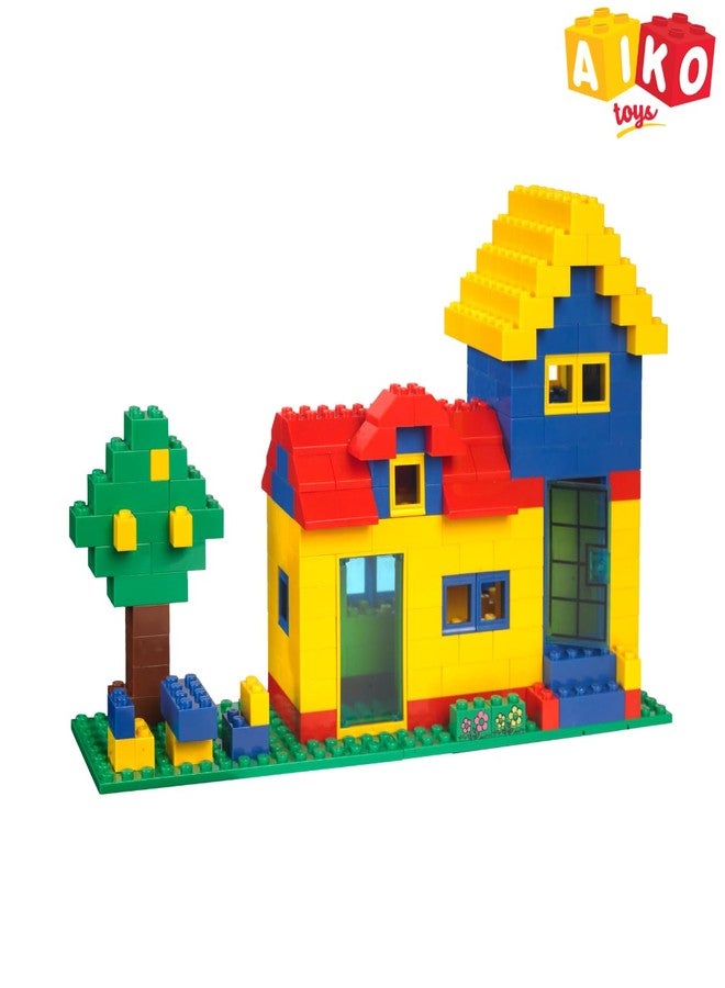 AIKO Town House Set No. 6 - 278 Pieces ABS Plastic Building Blocks | Multi-Color Construction STEM Toy | Learning & Creativity | Ideal Gift for Kids 4+ - Image 4
